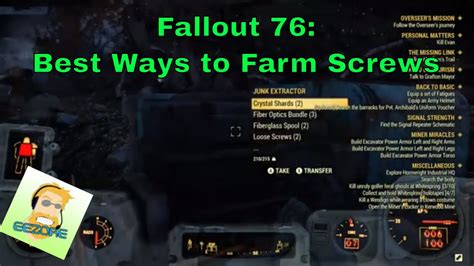 fallout 76 best way to get screws|fallout 76 screw finder.